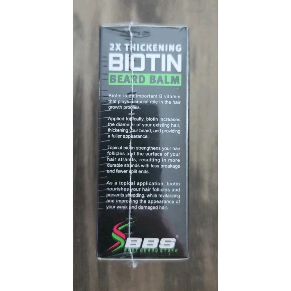 Biotin Best Beard Stuff Balm for Men - 2X Thickening for Beard and Mustache